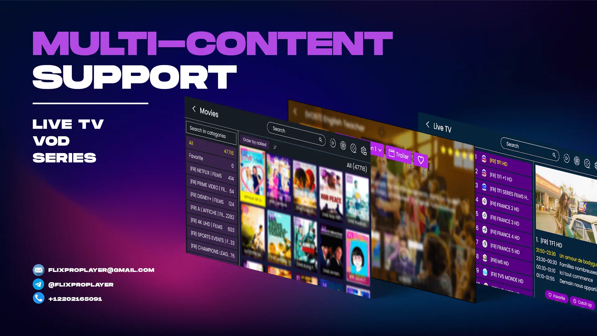 flix multi-content support