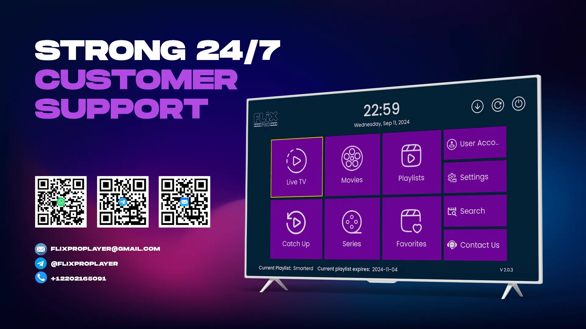 flix iptv customer support